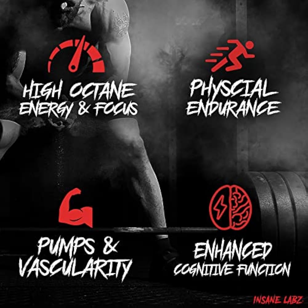 Insane Labz Psychotic Pre‑Workout (Fruit Punch / Watermelon / other flavours, Net Wt 35 Servings)