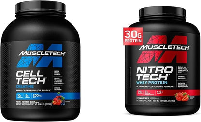 MuscleTech Cell Tech Creatine (Fruit Punch flavour, Net Wt 6.00 LBS 2.72 KG)