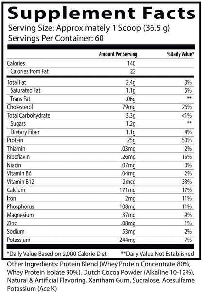 Insane Labz Insane Whey (Chocolate flavour, Net Wt 4.8 lb 2.2 kg, 60 Servings)
