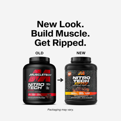 Nitro-Tech Ripped – Original by MuscleTech (Chocolate Fudge Brownie, 4.02lb / 1.82kg)