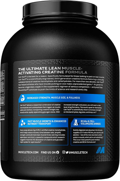 MuscleTech Cell Tech Creatine (Fruit Punch flavour, Net Wt 6.00 LBS 2.72 KG)