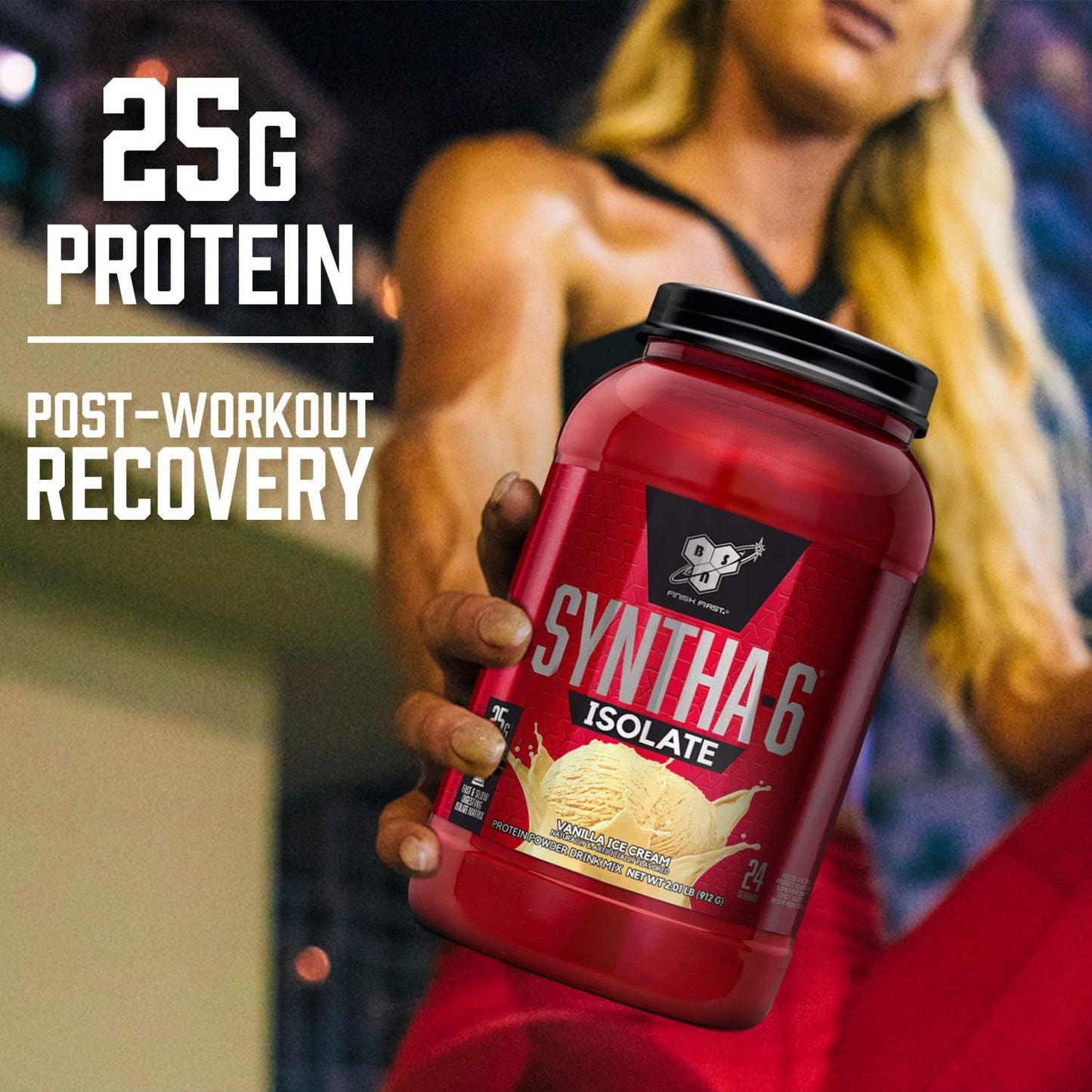 BSN Syntha-6 Isolate (Chocolate Milkshake flavour, Net Wt 4.02 LB 1.82 KG, 48 Servings)