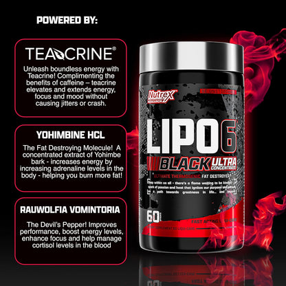 Nutrex Research Lipo-6 Black Ultra Concentrate (60 Liqui-Caps)