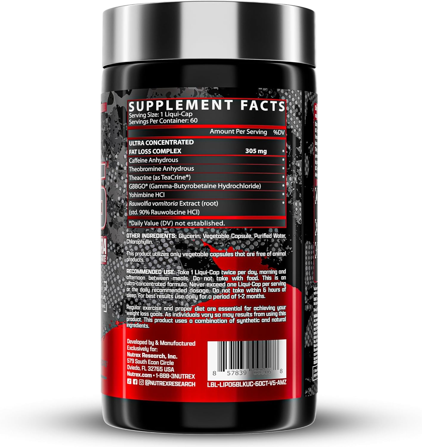 Nutrex Research Lipo-6 Black Ultra Concentrate (60 Liqui-Caps)