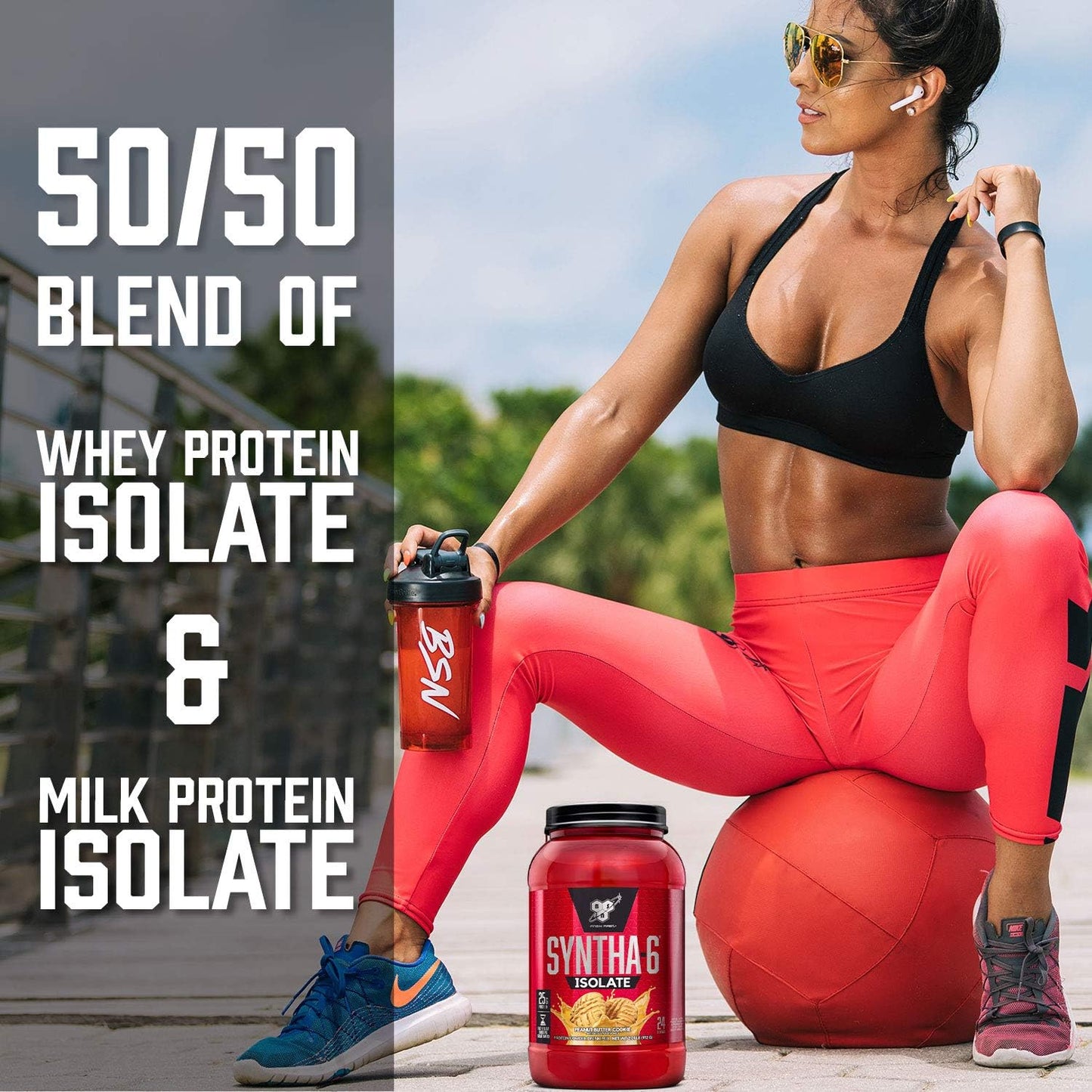 BSN Syntha-6 Isolate (Chocolate Milkshake flavour, Net Wt 4.02 LB 1.82 KG, 48 Servings)