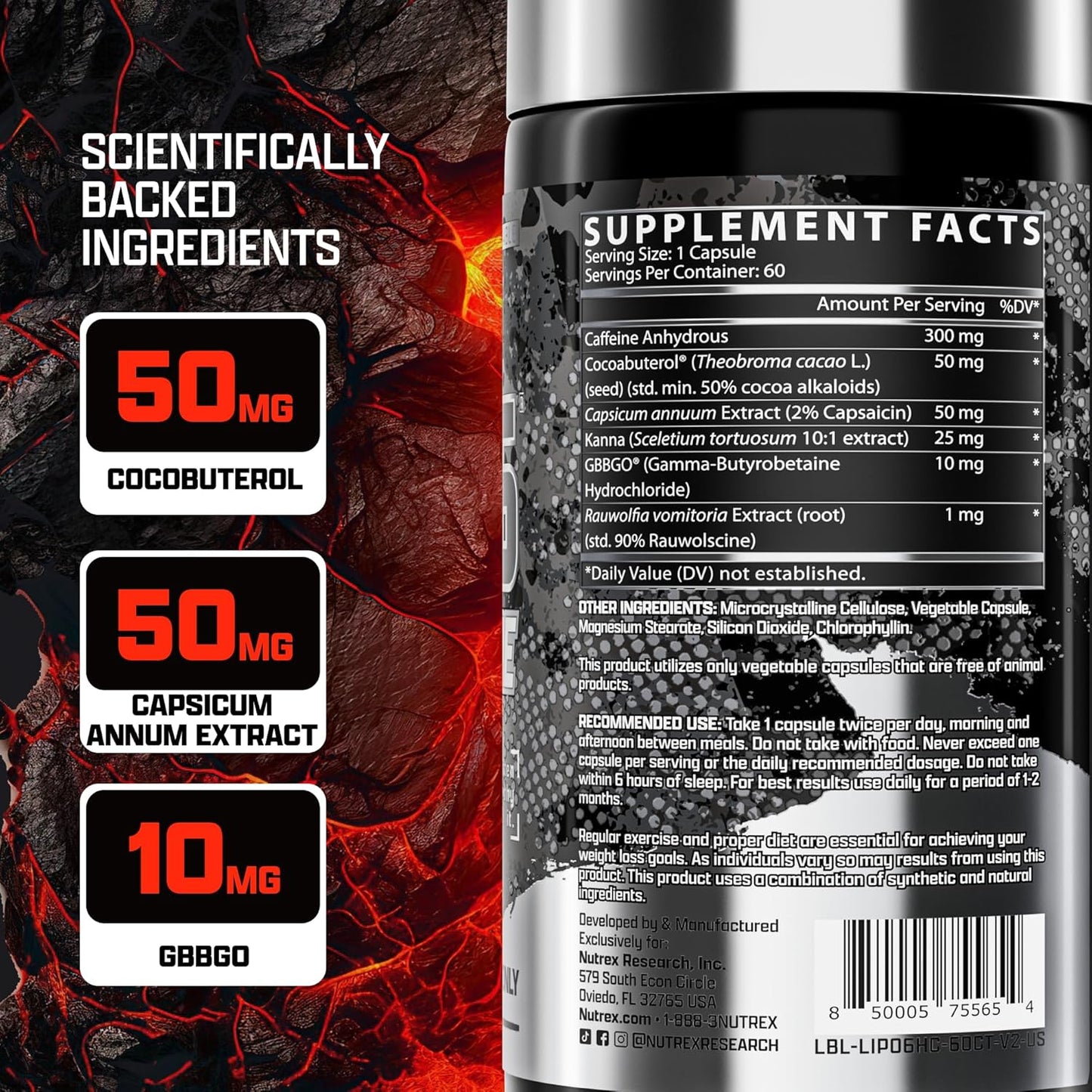 Nutrex Research Lipo-6 Hardcore (60 Capsules)