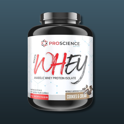 Proscience Nutra 100% Whey Protein Isolate Cookies & Cream 5 lbs Pakistan anabolic muscle growth recovery lean mass performance supplement original Proscience Nutra whey protein buy online Pakistan