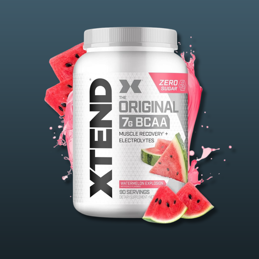 Xtend BCAA Original 7g Watermelon Explosion 90 servings 292g Pakistan ultra muscle recovery electrolytes hydration zero sugar intra workout endurance anti catabolic lean muscle growth performance supplement buy original Xtend BCAA Pakistan
