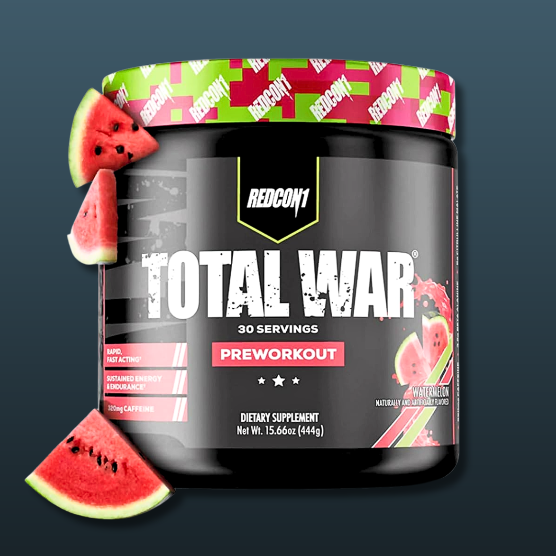 Redcon1 Total War Pre-Workout Watermelon Flavor 441g 30 Servings – Explosive Energy Focus Endurance Pump Strength Training Bodybuilding Supplement Buy Online Pakistan Authentic Sports Nutrition