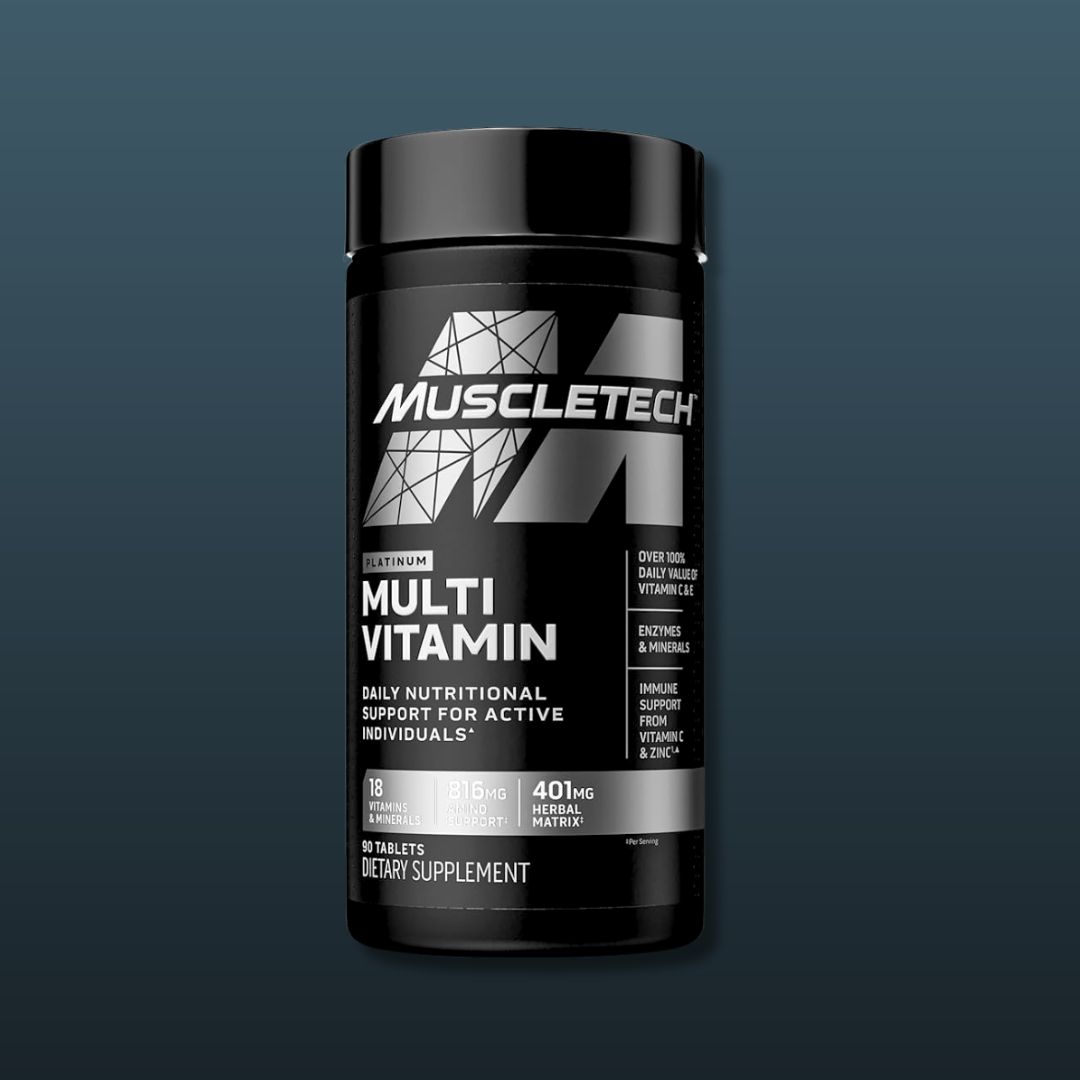 MuscleTech Platinum Multivitamin 90 Tablets – Complete Daily Vitamins Minerals Supplement for Immune Support Energy Muscle Recovery Performance Buy Online Pakistan Authentic Sports Nutrition