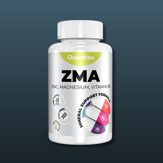 Quamtrax ZMA Zinc Magnesium Vitamin B6 Supplement Capsules – Testosterone Booster Deep Sleep Recovery Muscle Strength Performance Supplement Buy Online Pakistan Authentic Sports Nutrition