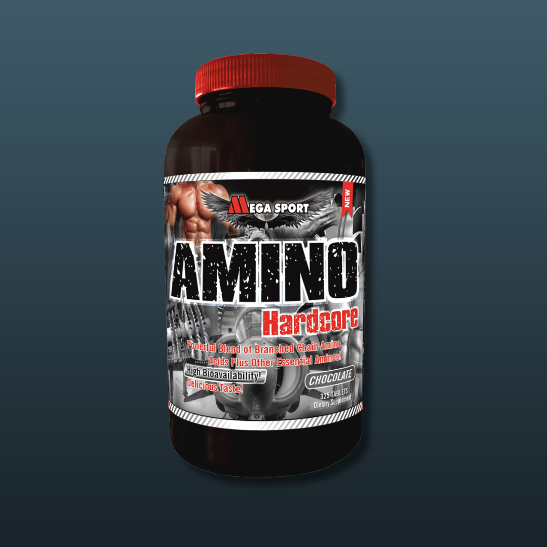 Mega Sport Amino Hardcore Chocolate Flavour 325 Tablets | Best Amino Acid Supplement in Pakistan | Buy Original Mega Sport Amino Hardcore Online Pakistan | Imported Full Spectrum Amino Acid Tablets with Essential Amino Acids BCAAs & Non Essential Amino Acids for Maximum Muscle Recovery Lean Muscle Growth Muscle Protein Synthesis & Complete Muscle Protection | Top Amino Acid Tablet Supplement for Bodybuilding Powerlifting Strength Training Competition Prep & Maximum Rapid Muscle Recovery Lean Muscle Mass Pre