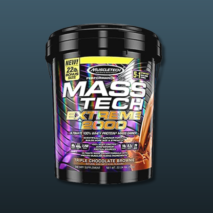 MuscleTech Mass Tech Extreme 2000 Triple Chocolate Brownie Flavour 22.04LB Bonus Size | Best Mass Gainer Supplement in Pakistan | Buy Original MuscleTech Mass Tech Extreme 2000 Online Pakistan | Imported Ultra High Calorie 2000 Calorie Mass Gainer Protein Powder with Multi Source Protein Creatine & Complex Carbohydrates for Extreme Weight Gain Maximum Muscle Growth Explosive Strength & Ultra Fast Post Workout Recovery | Top Mass Gainer for Extreme Hardgainers Serious Bulking Elite Bodybuilding Powerlifting 