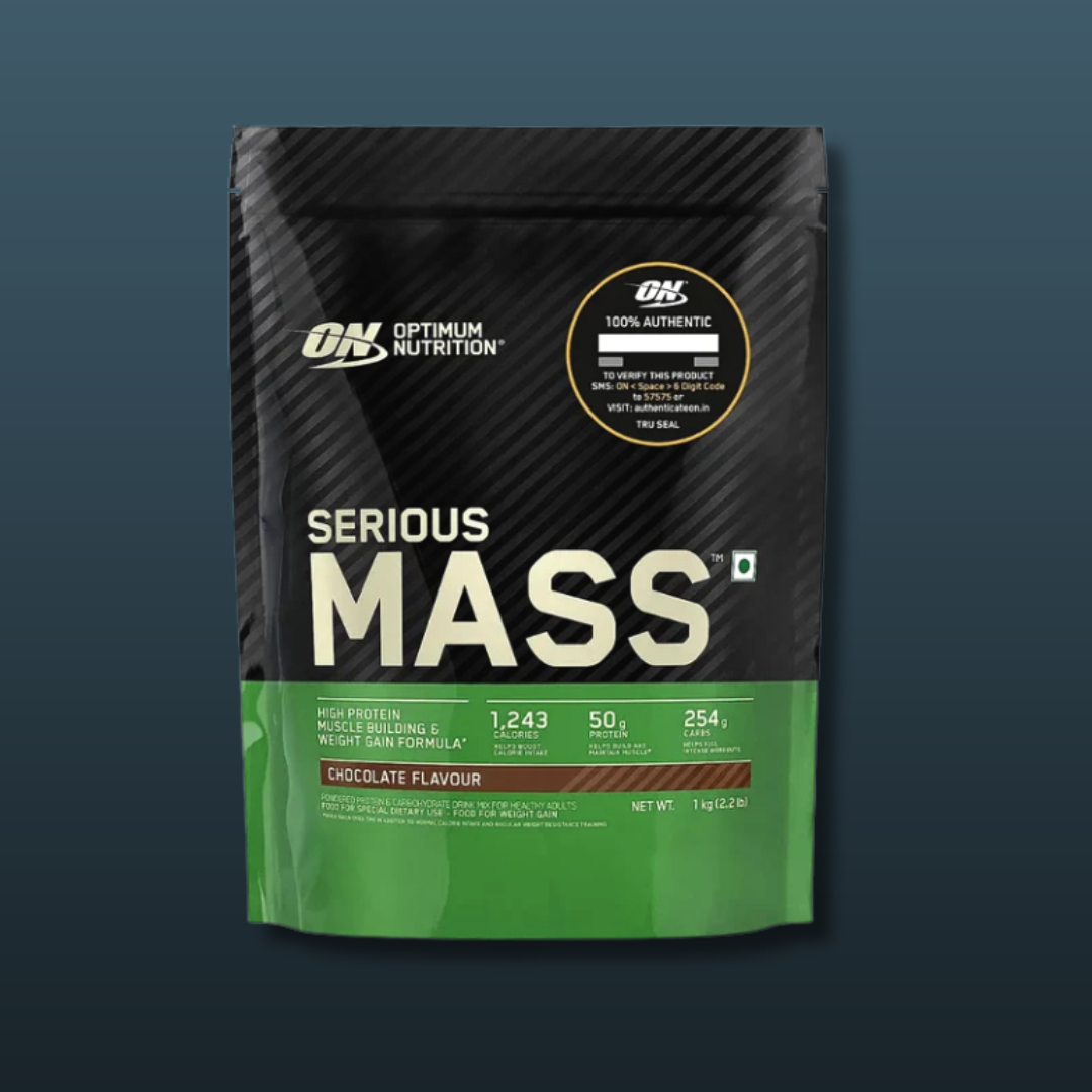 Optimum Nutrition Serious Mass Chocolate Flavour 1KG 2.2LB | Best Mass Gainer Supplement in Pakistan | Buy Original Optimum Nutrition Serious Mass Online Pakistan | Imported High Calorie Mass Gainer Protein Powder for Rapid Weight Gain Muscle Building Strength & Post Workout Recovery | Top Mass Gainer for Hardgainers Beginners Bulking Bodybuilding & Maximum Size Gains | Authentic Imported Sports Nutrition Supplement Pakistan | Fast Delivery Across Pakistan | BOLT LIFT