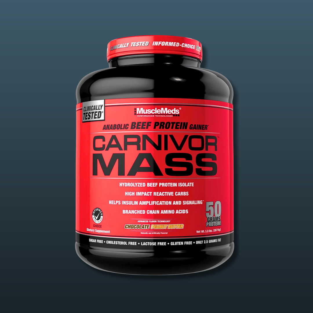 MuscleMeds Carnivor Mass Anabolic Beef Protein Gainer Chocolate Peanut Butter Flavour 5.9LBS 2674g | Best Beef Protein Mass Gainer in Pakistan | Buy Original MuscleMeds Carnivor Mass Online Pakistan | Imported Anabolic Beef Protein Powder for Rapid Muscle Growth Maximum Size Gains & Ultra Fast Recovery | Top Dairy Free Lactose Free Mass Gainer for Hardgainers Bulking Bodybuilding Strength Training & Elite Athletic Performance | Authentic Imported Sports Nutrition Supplement Pakistan | Fast Delivery Across P