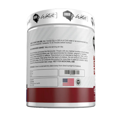 Gibbon Nutrition Pure Creatine Monohydrate (Unflavored, Net Wt 300g, 60 Servings)
