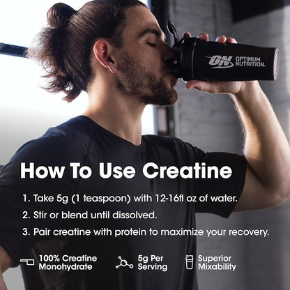 Optimum Nutrition Micronized Creatine Powder (Unflavoured net wet 300g)