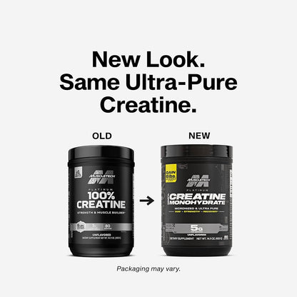 MuscleTech Creatine Monohydrated (Unflavoured, Net Wt 400 g)