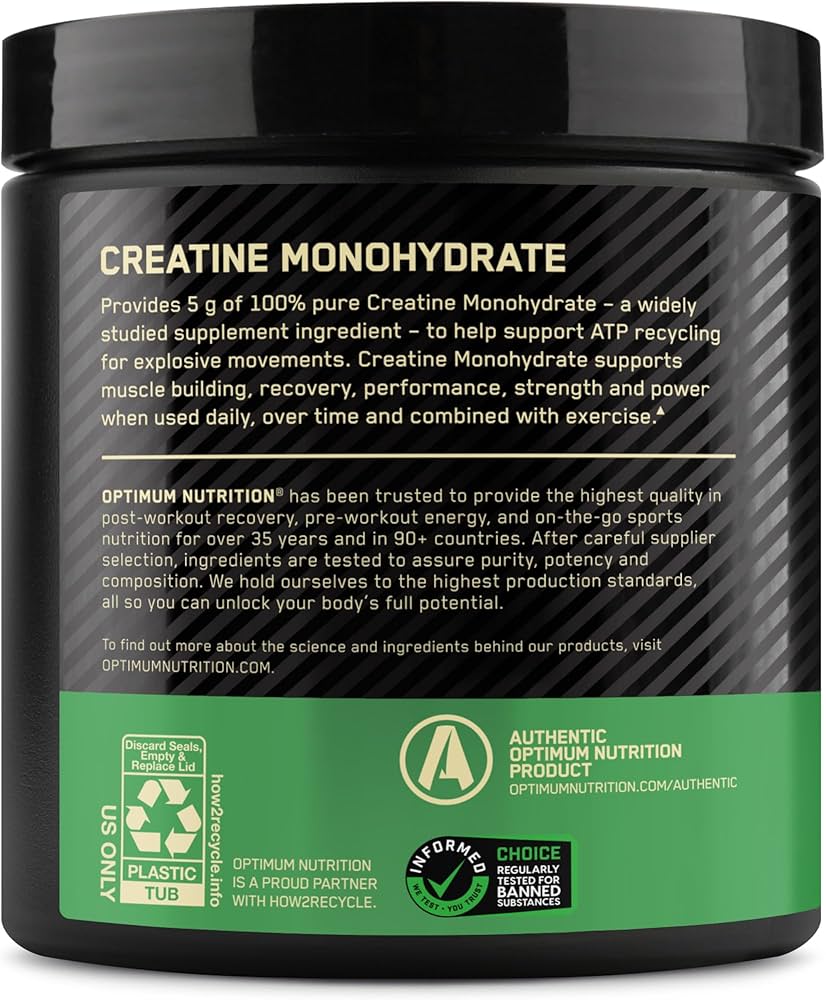 Optimum Nutrition Micronized Creatine Powder (Unflavoured net wet 300g)