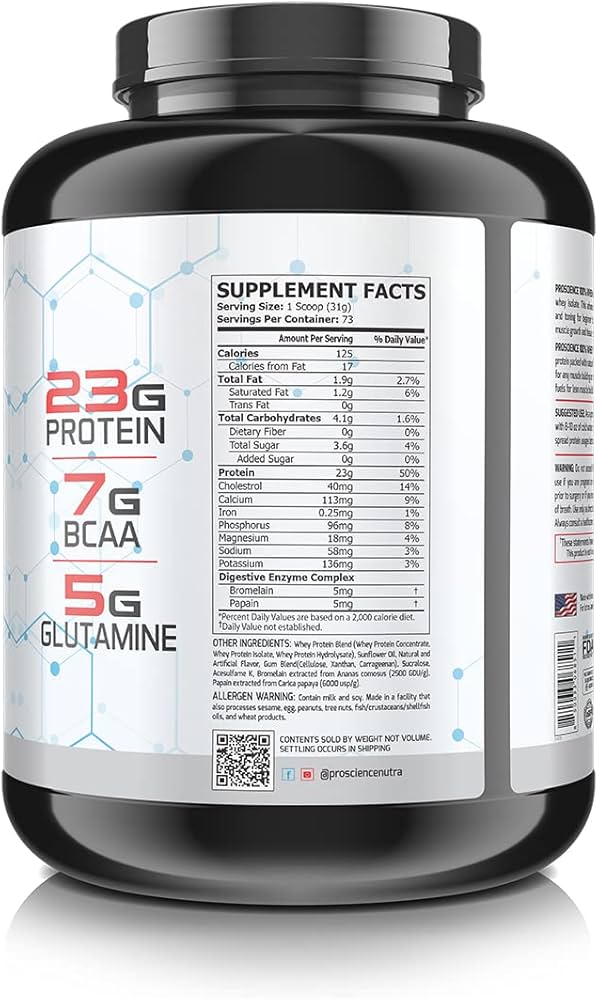 Proscience Nutra 100% Whey Anabolic Whey Protein Isolate (Flavour Cookies & Cream , Net Wt 5 lbs)