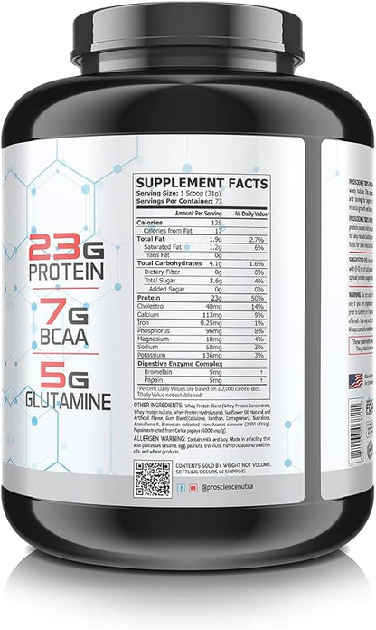 Proscience Nutra 100% Whey Anabolic Whey Protein Isolate (Flavour Cookies & Cream , Net Wt 5 lbs)