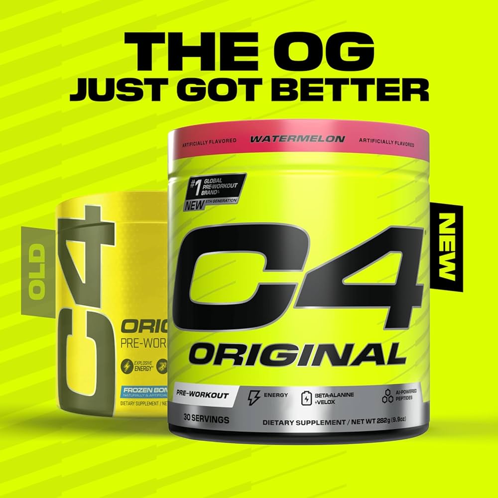 Cellucor C4 Original Pre-Workout (assorted flavours, Net Wt 285 g, 30 Servings)