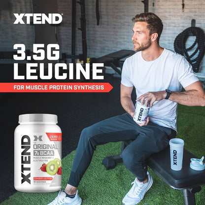 Xtend BCAA – The Original 7 g BCAA Muscle Recovery + Electrolytes (Zero Sugar,Flavour Strawberry Kiwi Splash&nbsp;, 90 servings, 292 g)