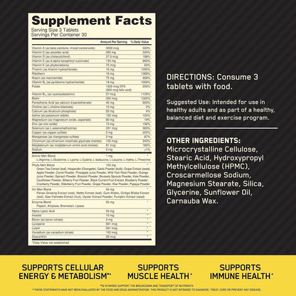 Optimum Nutrition OPTI-MEN (Multivitamin for Active Men, 90 tablets – 30 servings)