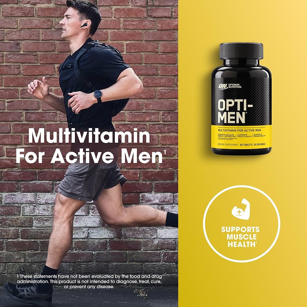 Optimum Nutrition OPTI-MEN (Multivitamin for Active Men, 90 tablets – 30 servings)