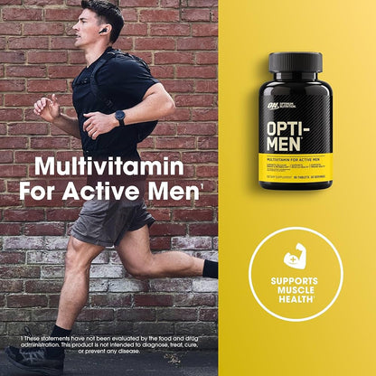 Optimum Nutrition OPTI-MEN (Multivitamin for Active Men, 90 tablets – 30 servings)