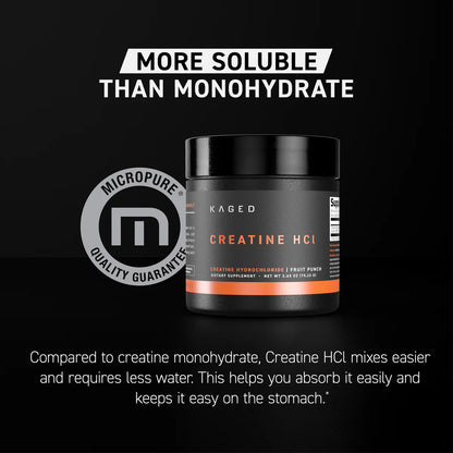 Kaged Creatine HCL (Fruit Punch flavour, Net Wt 2.65 oz (75.23 g)