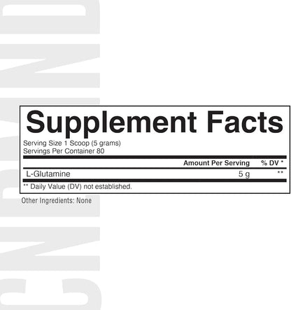 Condemned Labz L-Glutamine (Unflavoured – 400g / 80 Servings)