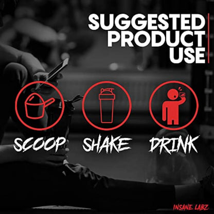Insane Labz Psychotic Pre‑Workout (Fruit Punch / Watermelon / other flavours, Net Wt 35 Servings)