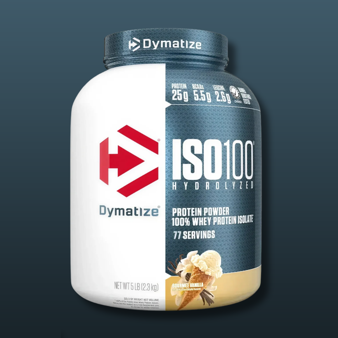 ISO100 Hydrolyzed Whey Protein by Dymatize – Vanilla 77 Servings