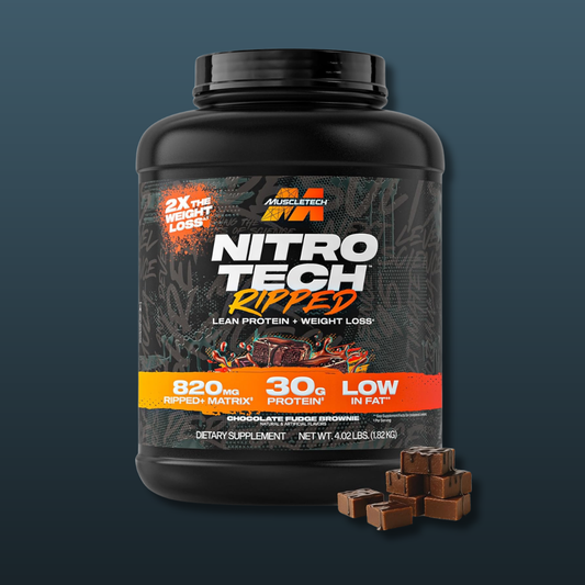 Nitro-Tech Ripped – Original by MuscleTech (Chocolate Fudge Brownie, 4.02lb / 1.82kg)